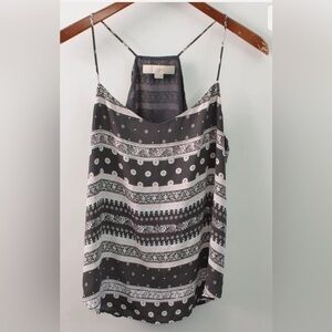 Ann Taylor LOFT Black Pink  Cami size small